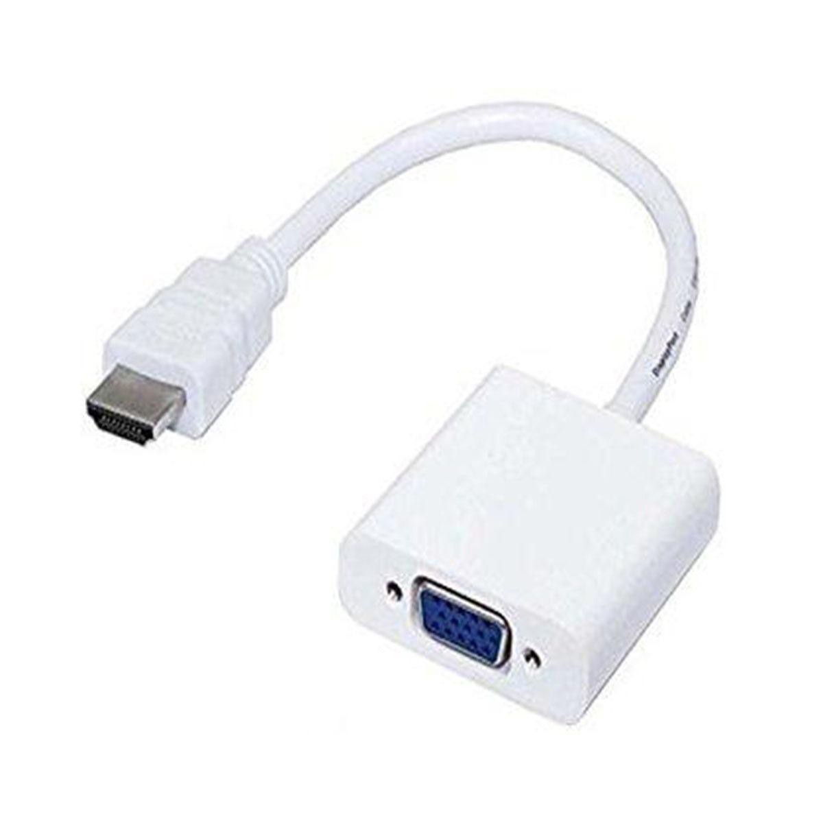 HDMI to VGA Converter White Color